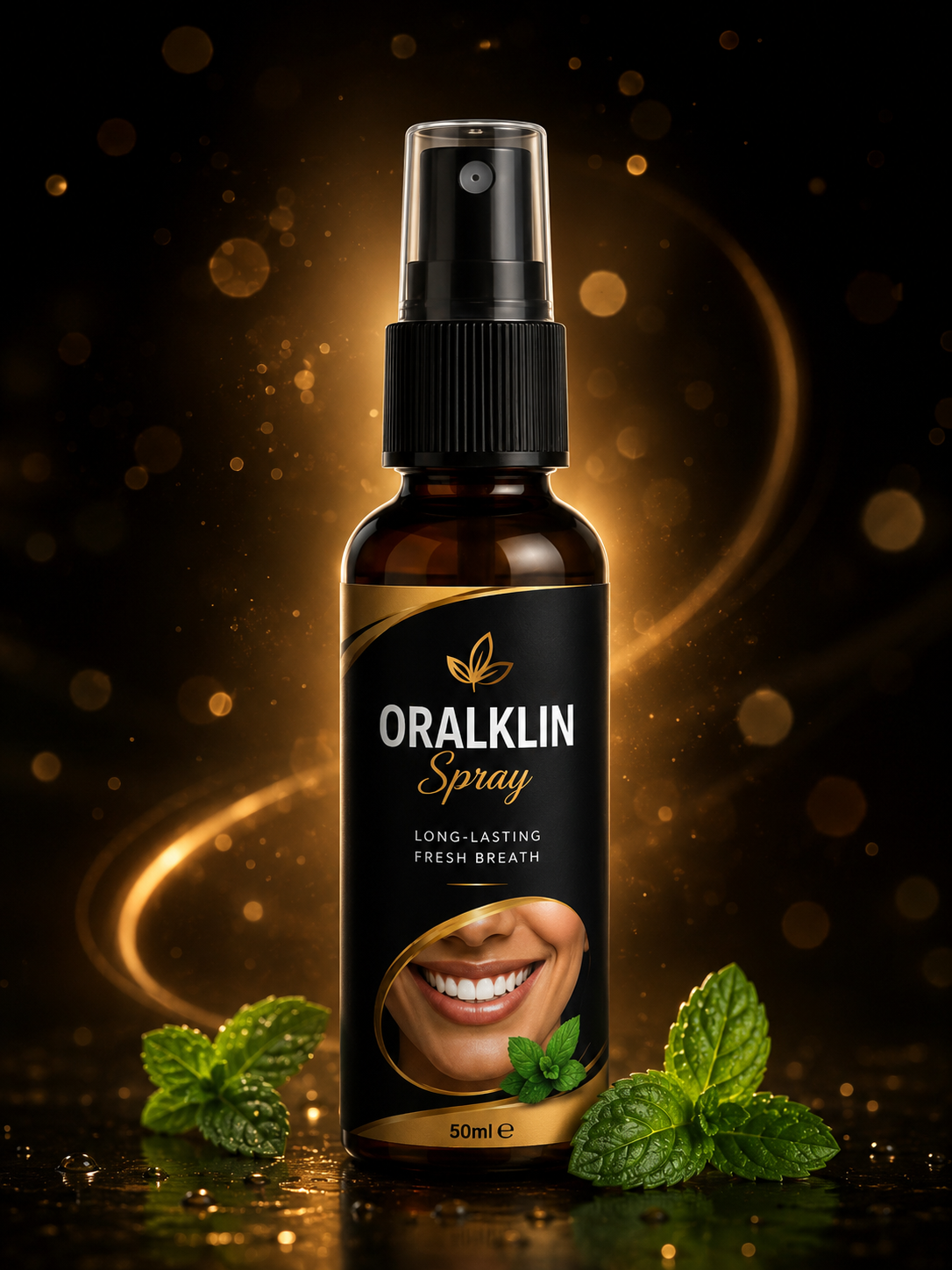ORALKLIN Spray — Premium Herbal Oral Spray with Mint Leaves